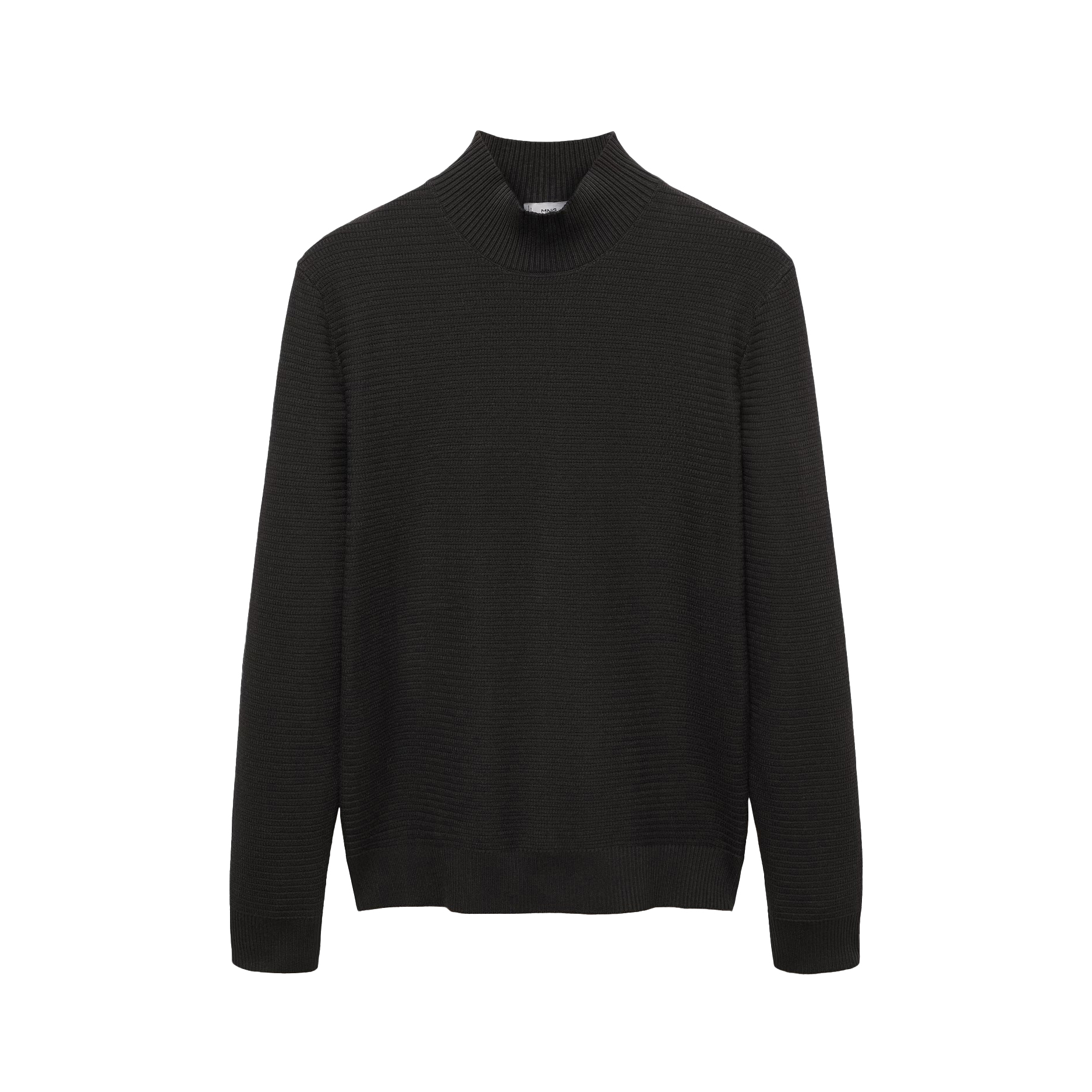 پلیور یقه ایستاده مردانه مانگو مدل SLIM FIT PERKINS COTTON پلیور یقه ایستاده مردانه مانگو مدل SLIM FIT PERKINS COTTON